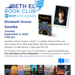 Monthly Book Club: Zoom with Elizabeth Graver