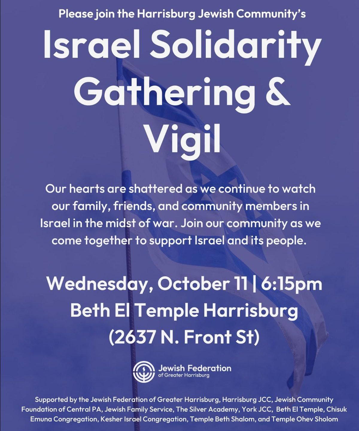 We Stand With Israel: Community Solidarity Gathering