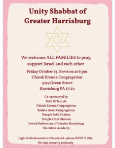 Unity Shabbat of Greater Harrisburg