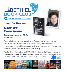 Book Club with Jennifer Rosner