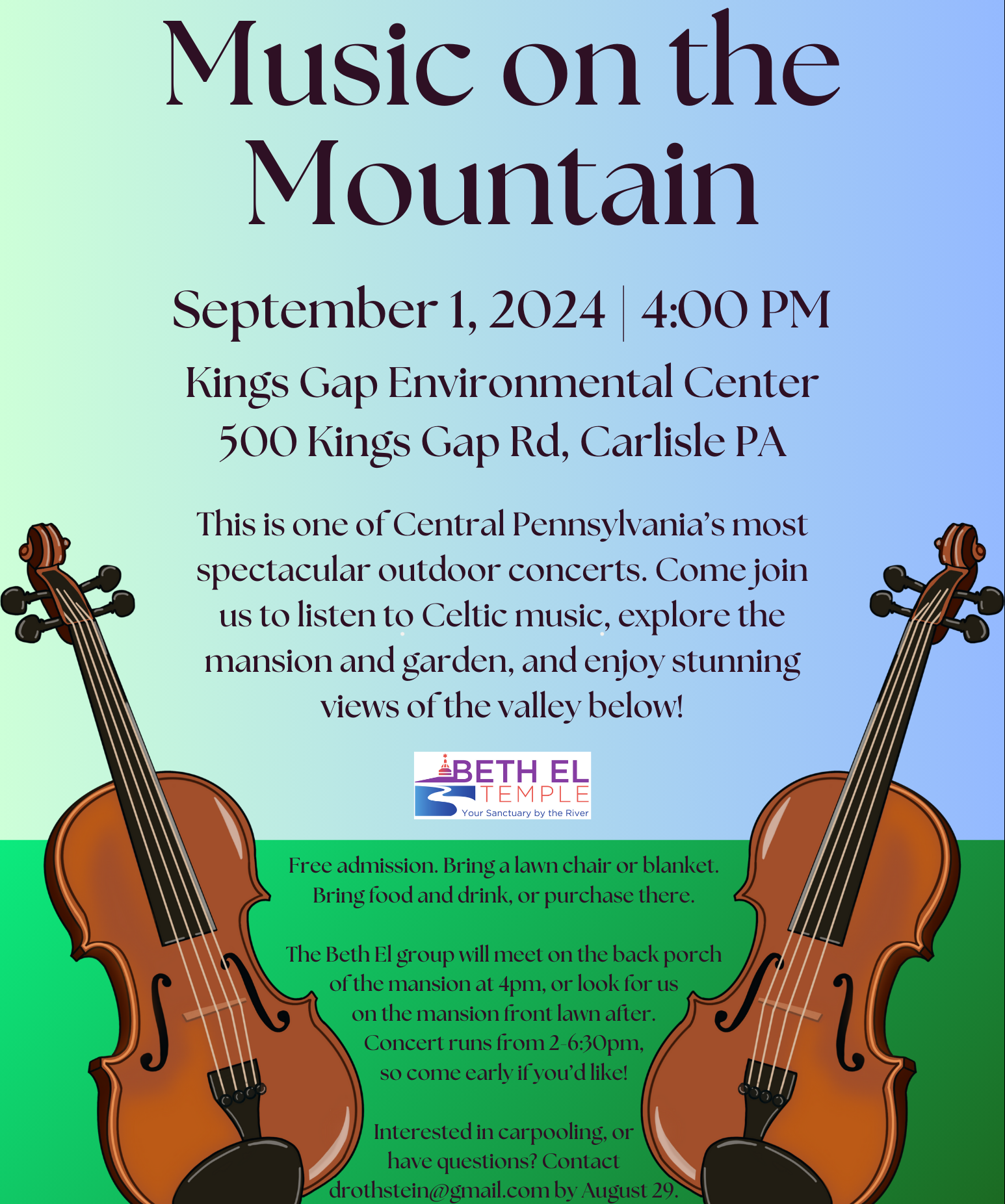 Music on the Mountain concert