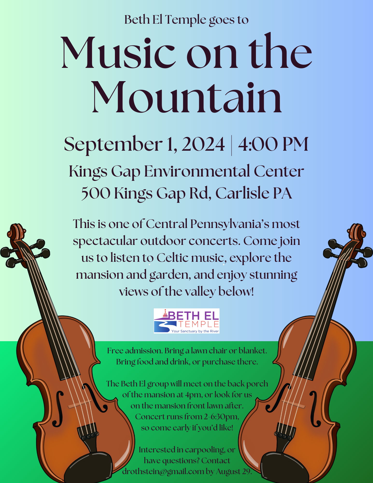 Music on the Mountain concert