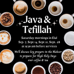 Weekly Program During Elul: Java and Tefillah