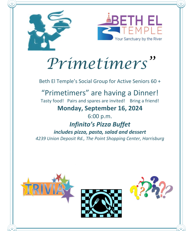 Primetimers Social Group Dinner