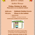 Beth El Temple Sukkot Dinner