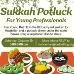 Sukkah Potluck for Young Professionals