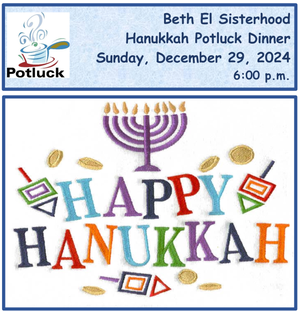 Sisterhood Hanukkah Potluck Dinner