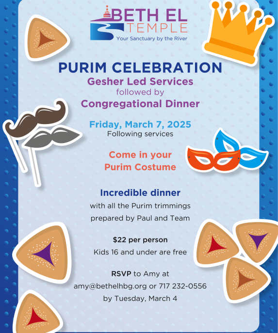 Purim celebration and dinner